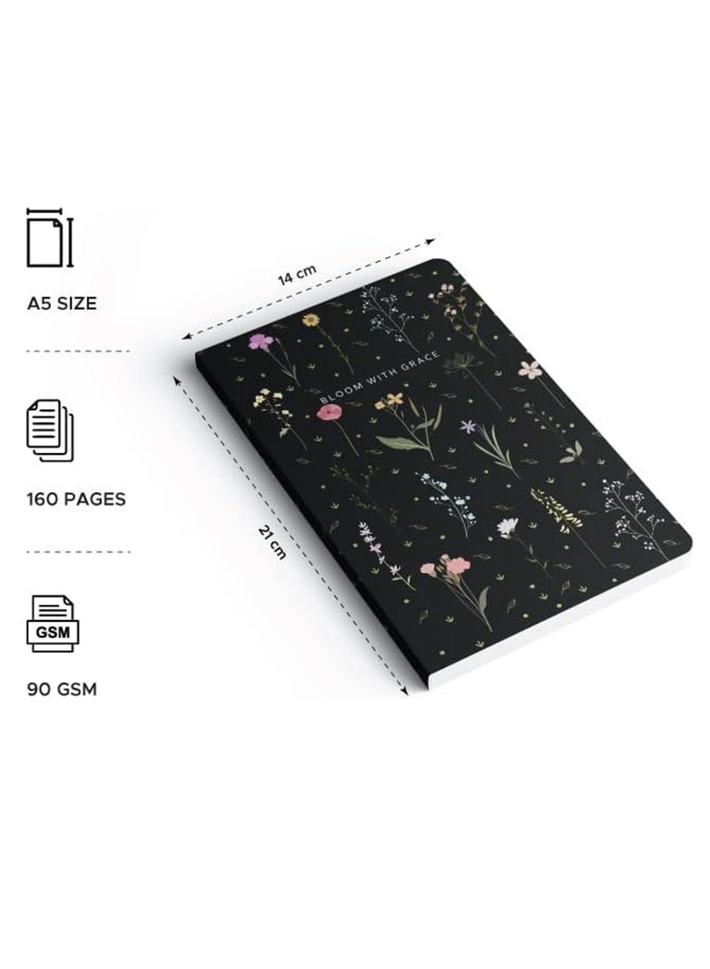 FACTOR NOTES دفتر ملاحظات مسطر ذو غلاف ورقي مقاس A5، 160 صفحة، سمك 90 جم/م2 - Image 3