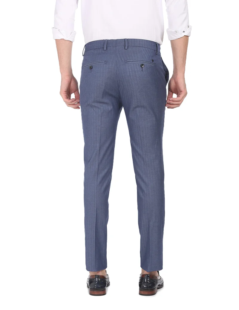 Arrow Blue ARADTR2025 Aqua Mens Trousers for Men | Best Price UAE