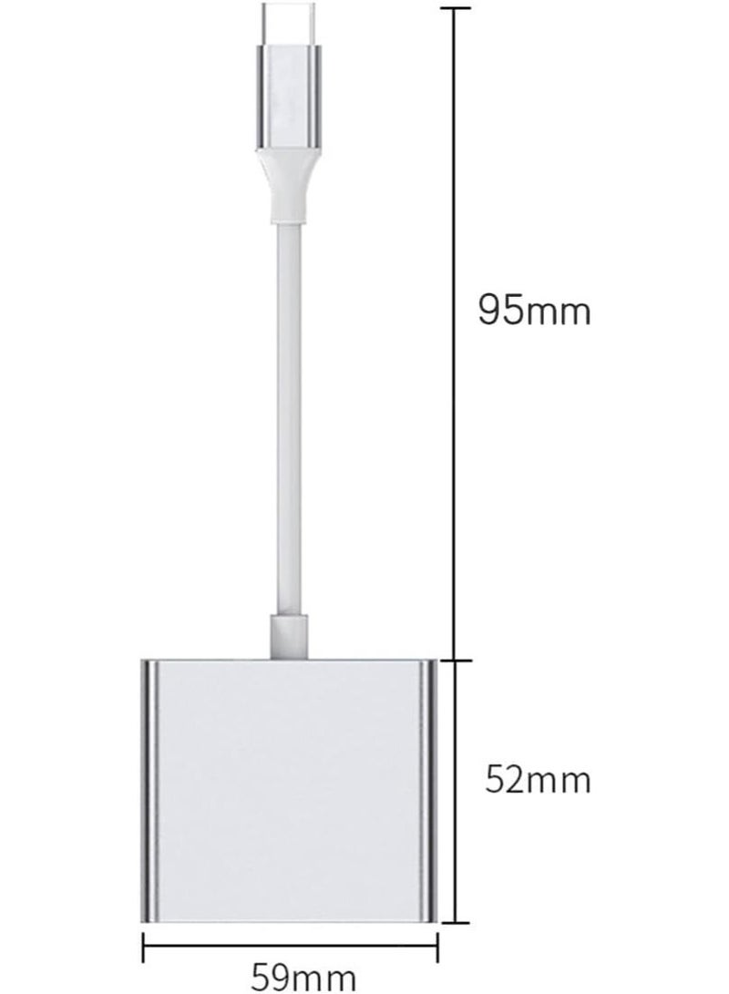 أوريون ماكس محول متعدد المنافذ 3 في 1 من USB-C إلى HDMI بدقة 4K، موزع من النوع C مع منفذ USB 3.0 وشحن سريع PD بقدرة 100 واط، محول صوت وصورة رقمي متوافق مع Thunderbolt 3 لأجهزة MacBook Pro/Air وiPad والكمبيوتر المحمول والتابلت والشاشة وجهاز العرض - Image 4