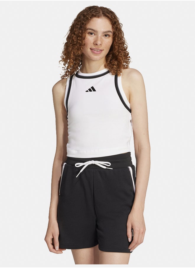 Adidas Essentials Color-Pop Cotton Crop Tank Top  - Image 1