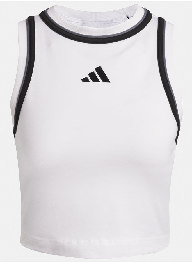 Adidas Essentials Color-Pop Cotton Crop Tank Top  - Image 2