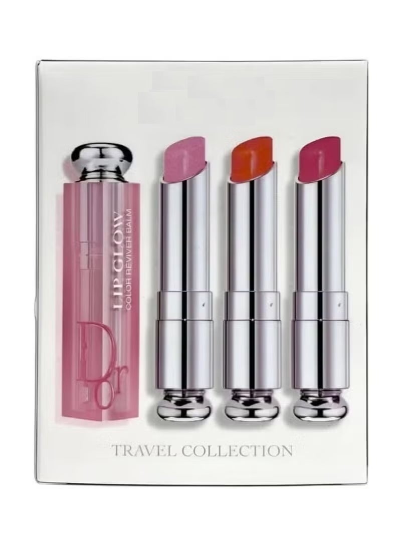 Dior Rouge مجموعة بلسم الشفاه ديور أديكت ليب جلو - كورال 004 ووردي 001 و012 (3 × 3.2 جرام) - Image 1