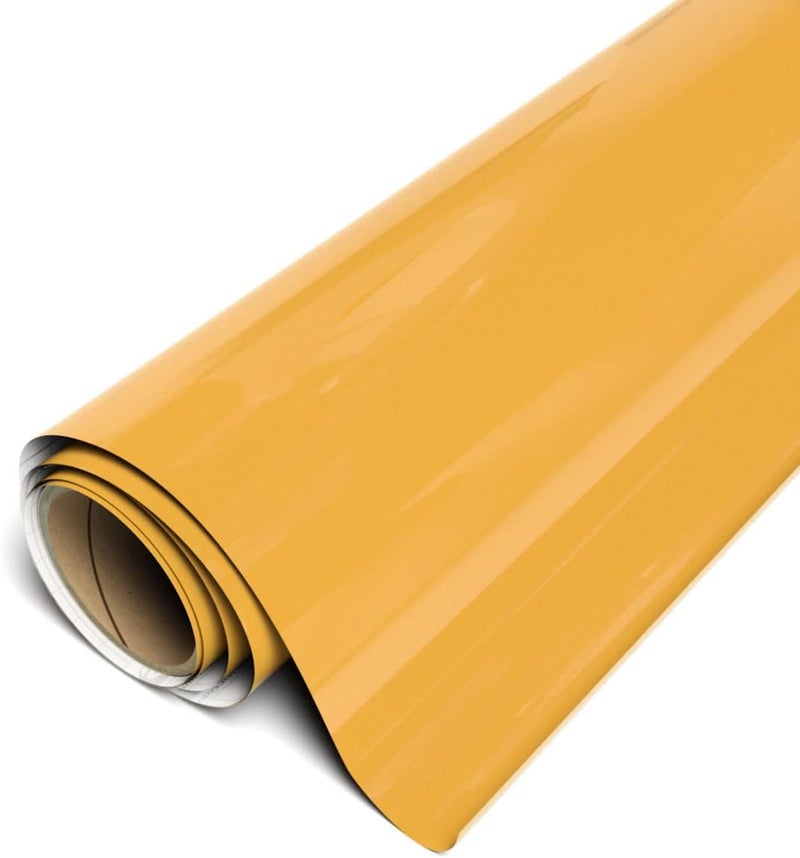 SISER سيسر إيزي بي إس في ستارلينغ 12x1 ياردة فينيل لاصق دائم آمن للغسالة للاستخدام الداخلي والخارجي مات أصفر - Image 1