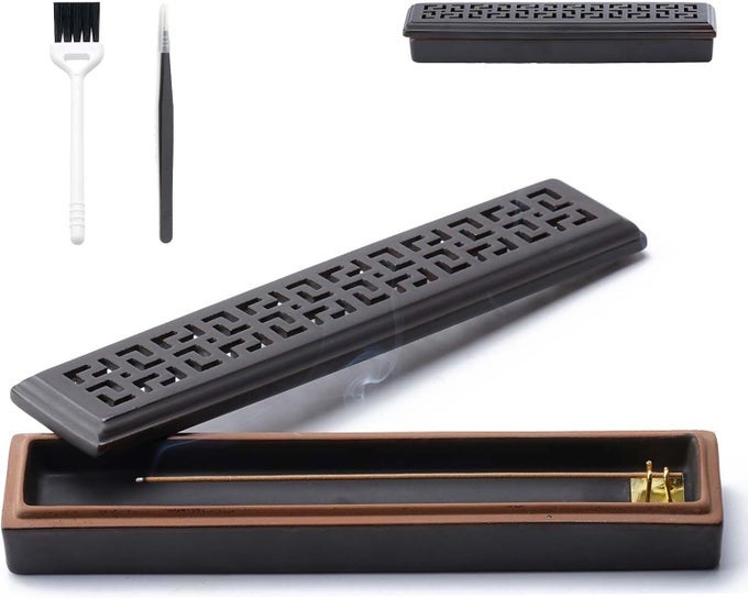 INCENSE HOLDER FOR STICKSCERAMIC INSENCESTICK HOLDER ASH CATCHERINCENSE HOLDER TIMKBURNER FOR MEDITATION YOGA SPA ROOM DECOR