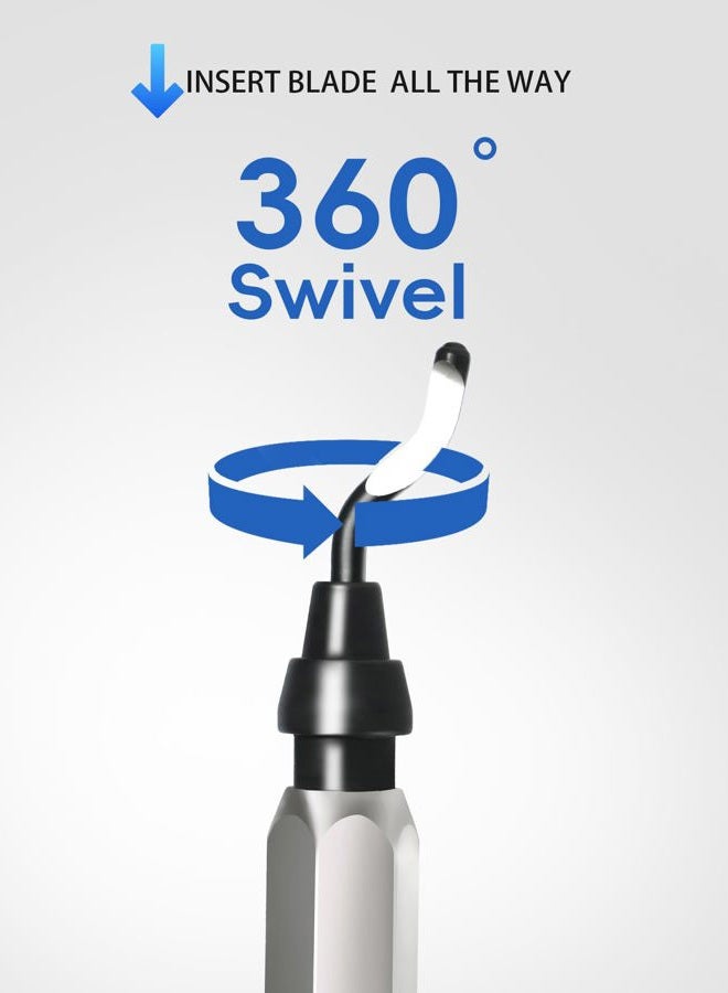 Voltrish - 11-blade deburring tool for 3D printing, high-speed steel blades for smooth edge finish, ideal for HVAC, metal and resin and reaming - Image 2