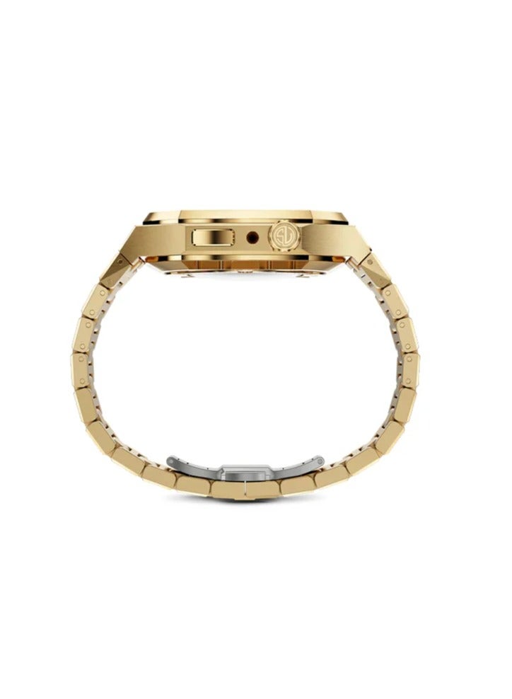علبة - ستانلس ستيل فاخر 45 مم - ذهبي لساعة Apple Watch - Image 5