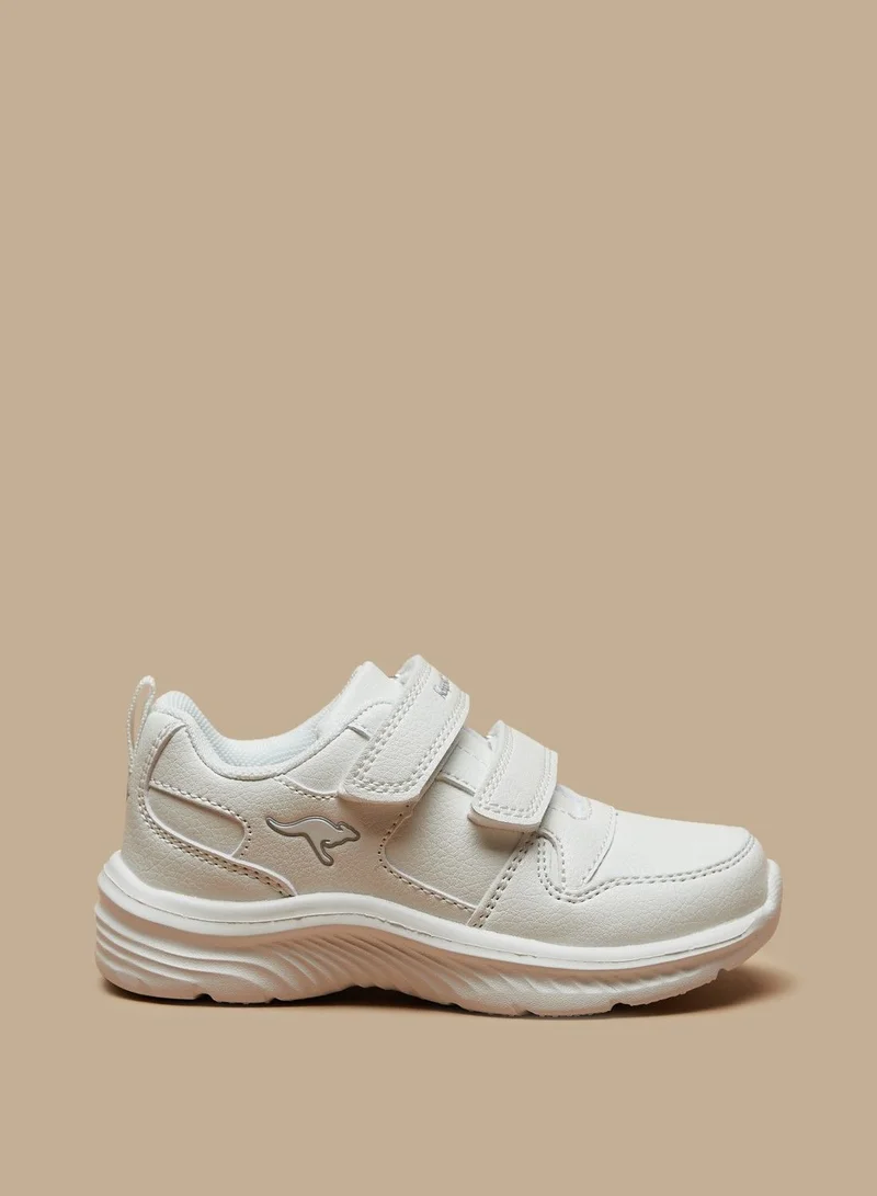 kangaROOS Textured Sneakers with Hook and Loop Closure