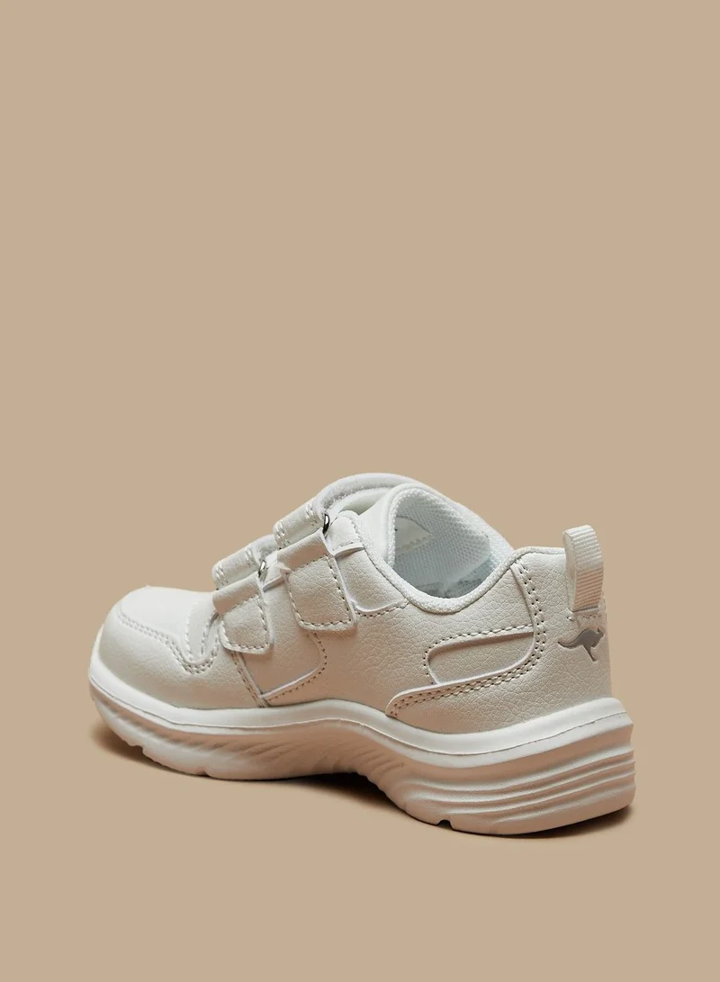 kangaROOS Textured Sneakers with Hook and Loop Closure