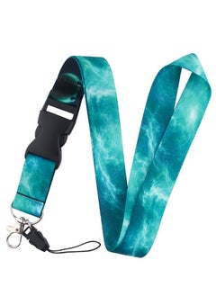 Starry Sky Lanyard Strap with Detachable Buckle, Neck Lanyard Keychain Lanyard, Neck Strap Keys Lanyards, Cell Phones Lanyard Accessories