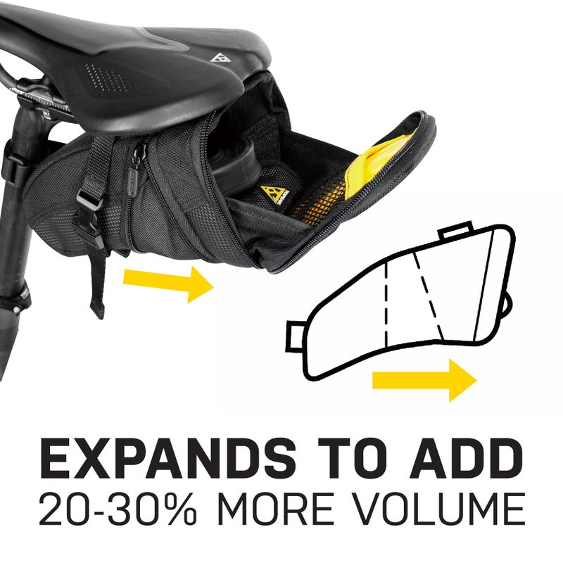 Topeak TC2261B Aero Wedge Pack with Strap Mount, Medium, black - Image 4