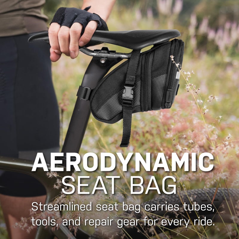 Topeak TC2261B Aero Wedge Pack with Strap Mount, Medium, black - Image 2