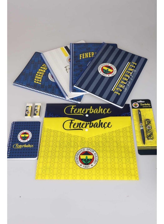 Licensed A4 2 Square, 2 Lined Notebooks, 2 Snap Files, 2 Erasers, Notepads, Tip Pen and Tip Set