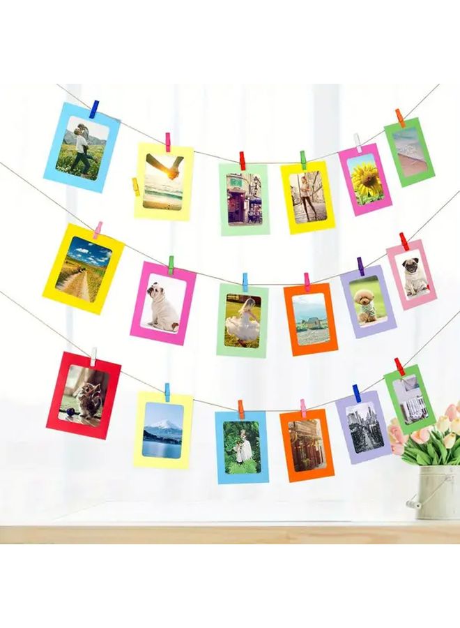 42 Pcs 10 Colors 4x6 Inch Paper Photo Frames For Wall Decor - Image 2