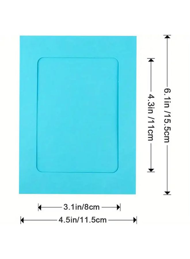 42 Pcs 10 Colors 4x6 Inch Paper Photo Frames For Wall Decor - Image 3