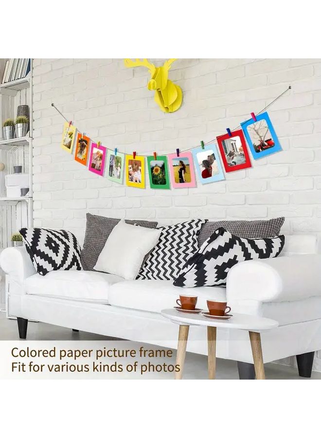 42 Pcs 10 Colors 4x6 Inch Paper Photo Frames For Wall Decor - Image 5