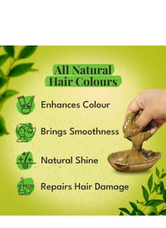 VEDA VEDA Natural Colours For Black Hair|Henna Powder, Indigo Powder, Hair Pack)|Long Lasting Natural Hair, 1 Count  - Image 4