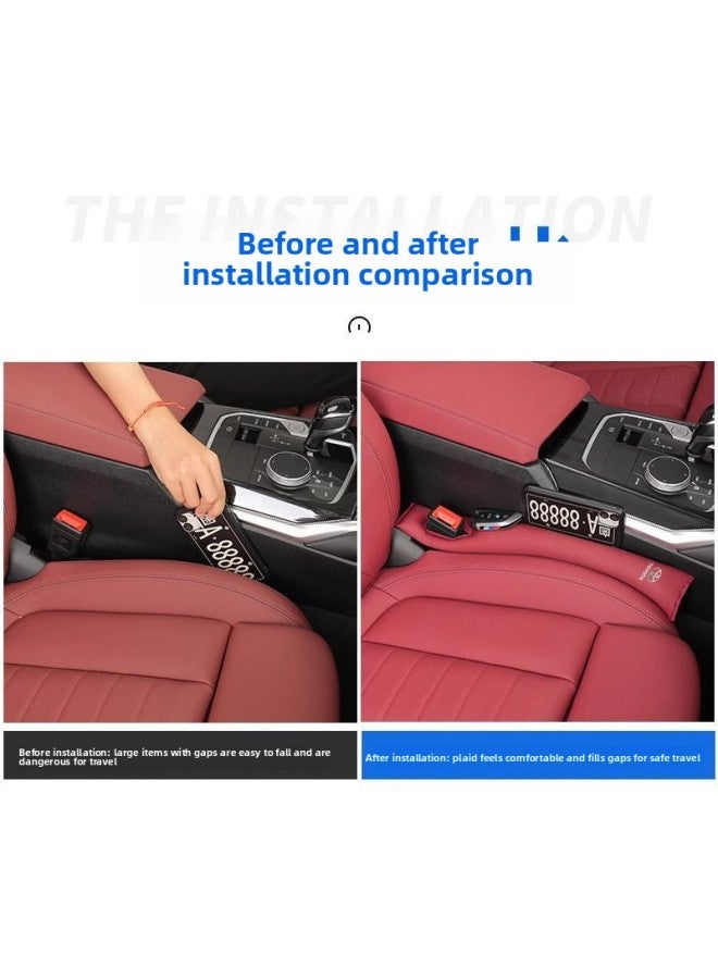 Suitable For Toyota Alfafal 20 Series 30 Series Modified Car Supplies Seat Gap Plug Prevention-Color:Toyota Leather Seat Gap Plug Mocha Brown 2 Pieces-Scale:1:8  - Image 5