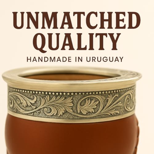 Materos Premium Yerba Mate Cup – Elegant, Functional & Durable Ceramic Imperial Design, Eco-Friendly Stylish Cup for Smooth Drinking Experience – Ceramic Imperial / 11 oz - Image 2