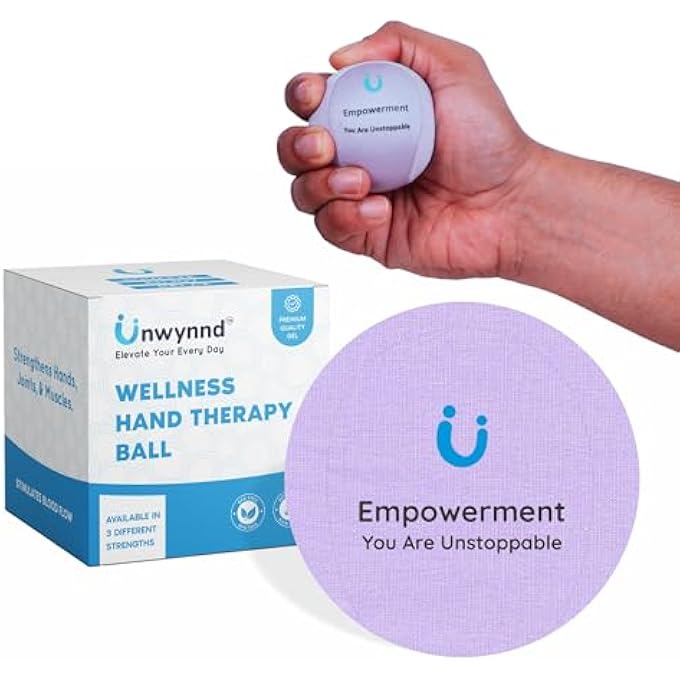 Unwynnd Stress Balls For Adults - Hand Exercise Ball For Stress Relief, Carpal Tunnel, & Arthritis For Hand Grip Strengthening - Anxiety Relief Physio Ball Fidget - Soft (1 PCS) - Image 1