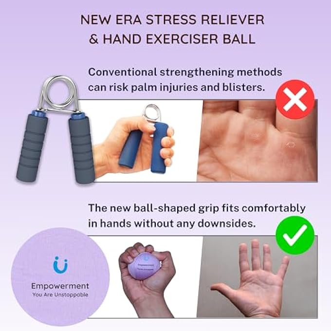 Unwynnd Stress Balls For Adults - Hand Exercise Ball For Stress Relief, Carpal Tunnel, & Arthritis For Hand Grip Strengthening - Anxiety Relief Physio Ball Fidget - Soft (1 PCS) - Image 4