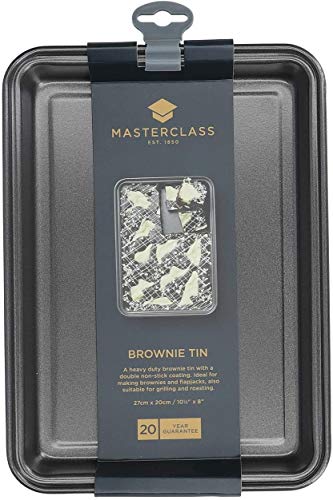 Master Class MasterClass Non-Stick Traybake/Brownie Tin, Carbon, Grey, 27 x 20 x 3,5 cm - Image 4