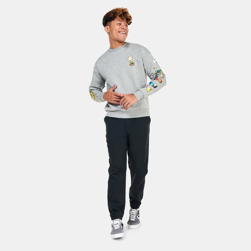 CONVERSE ​Men's x Peanuts Fleece Crew Sweatshirt