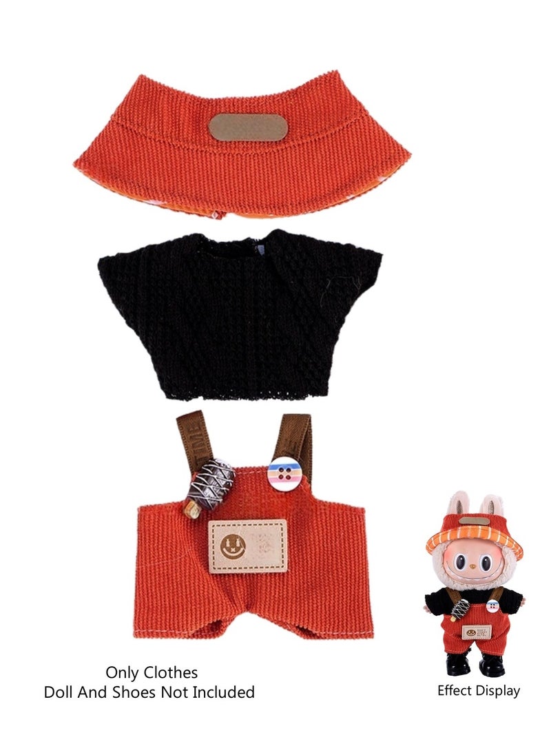 LABUBU 3-Piece Clothes for Labubu Outfit, Exquisite Accessories for Labubu,Cute Clothes Set for 17 cm Labubu Accessories,Labubu Clothes 