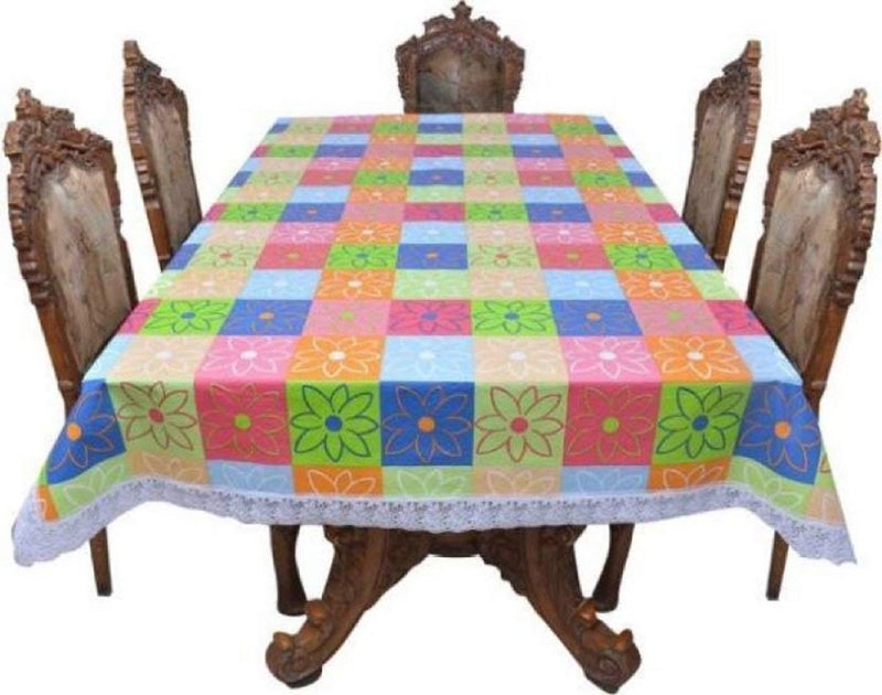 CASANEST Thick PVC 810 Seater Dining Table Cover Size60x108 InchWidth x Length Waterproof Table Cover printed004 - Image 5