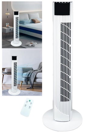 Tower Fan with Remote Control 36'' cooling Fan with 3 Speeds 3 Modes 1-12 Hour Digital Timer LED Light Indicator 90° Oscillating Fans Powerful Energy-Efficient Electric Smart Fan (White) - pzsku/Z66015FB500E5A6F3BB4BZ/45/1748230172/6b1ad8fd-0ce0-4813-8062-355ed47769e3