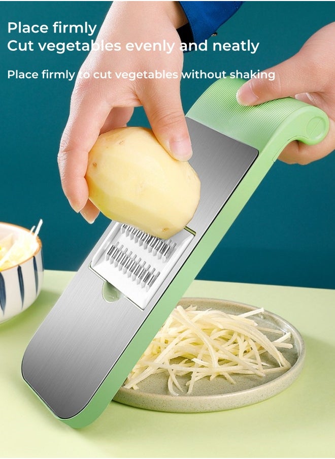 XiuWoo 7-Piece Multifunctional Manual Vegetable Cutter  Vegetable slicer Multicolour  - Image 3
