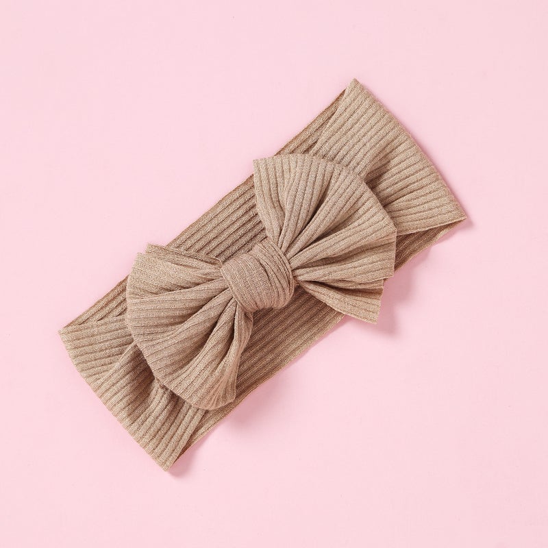 Generic European and American children's hair accessories bow headdress baby hair band handmade pit Guard Door baby headband in stock wholesale  - Image 1