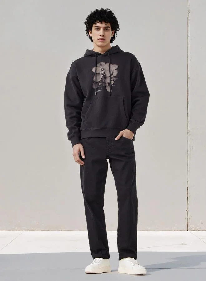 لي كوبر Lee Cooper Men Printed Hoodie