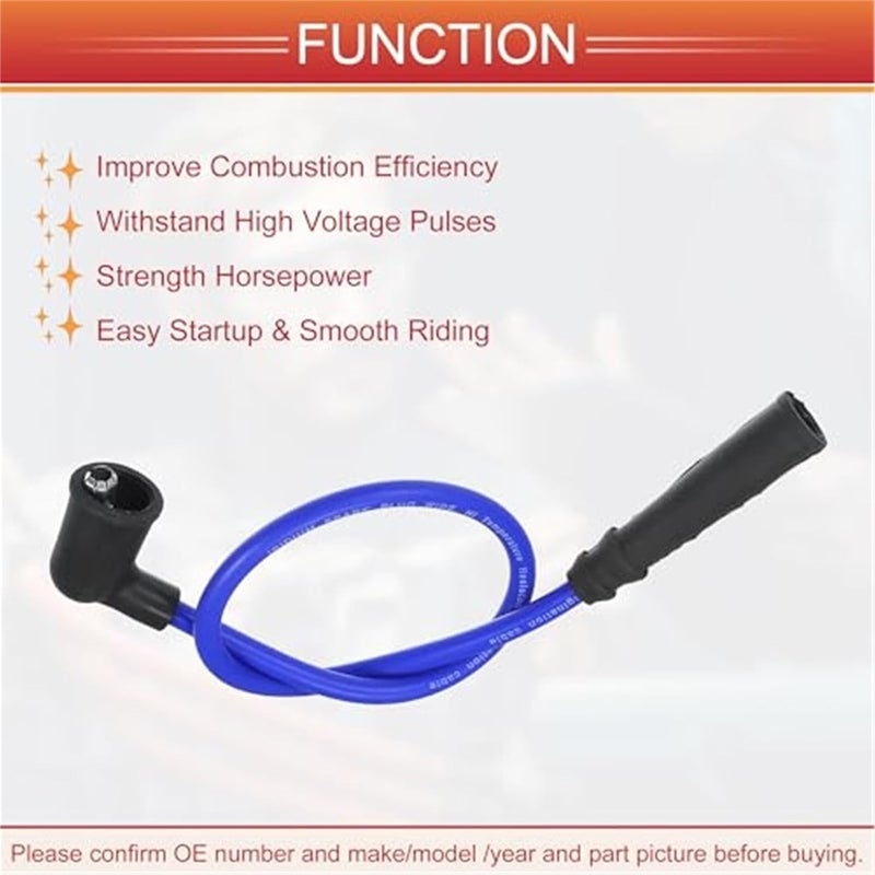 Vuzmode Car Spark Plug Ignition Coil Wires Set - Image 4