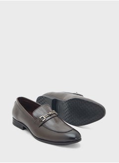 Robert Wood Textured Apron Trim Detail Formal Slip Ons  - Image 3