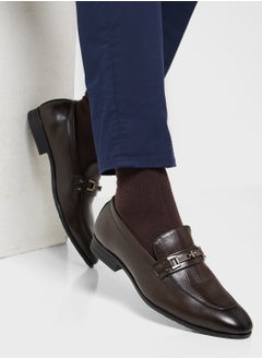 Robert Wood Textured Apron Trim Detail Formal Slip Ons  - Image 5