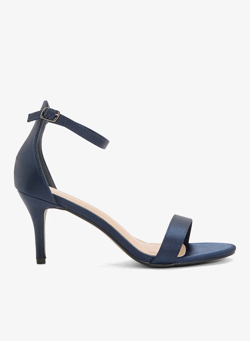 آن ميشيل صندل بكعب متوسط وحزام للكاحل