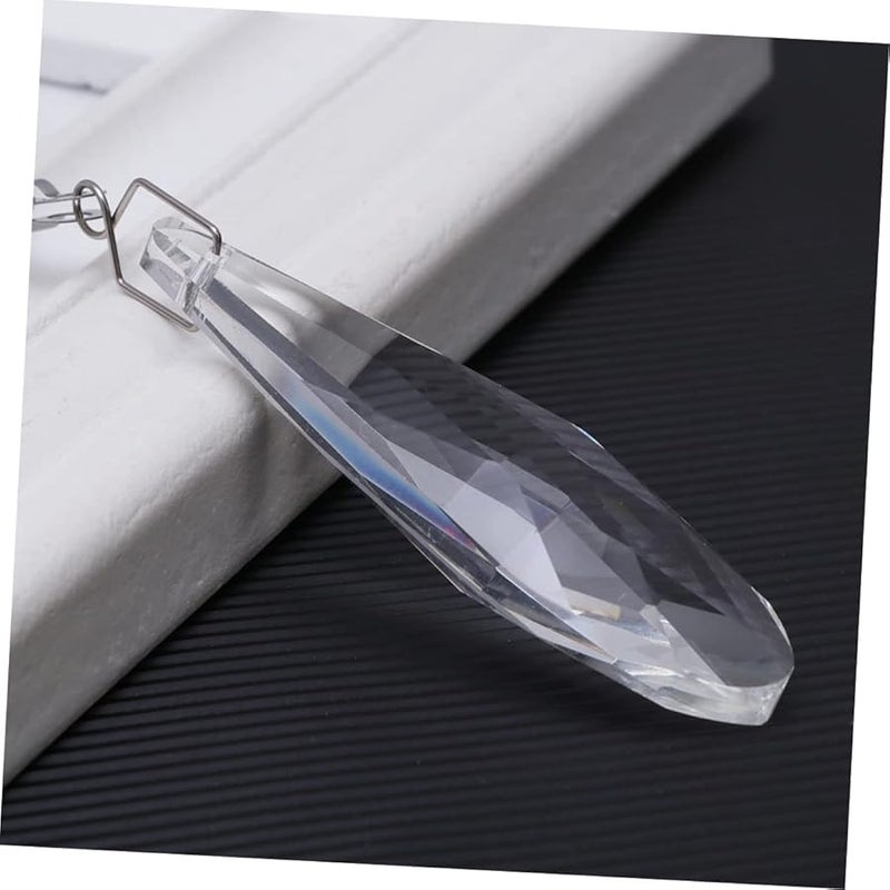 مجموعة استبدال سلسلة سحب مروحة السقف الكريستالية من 2 مع وصلات قلادة زخرفية - Image 4