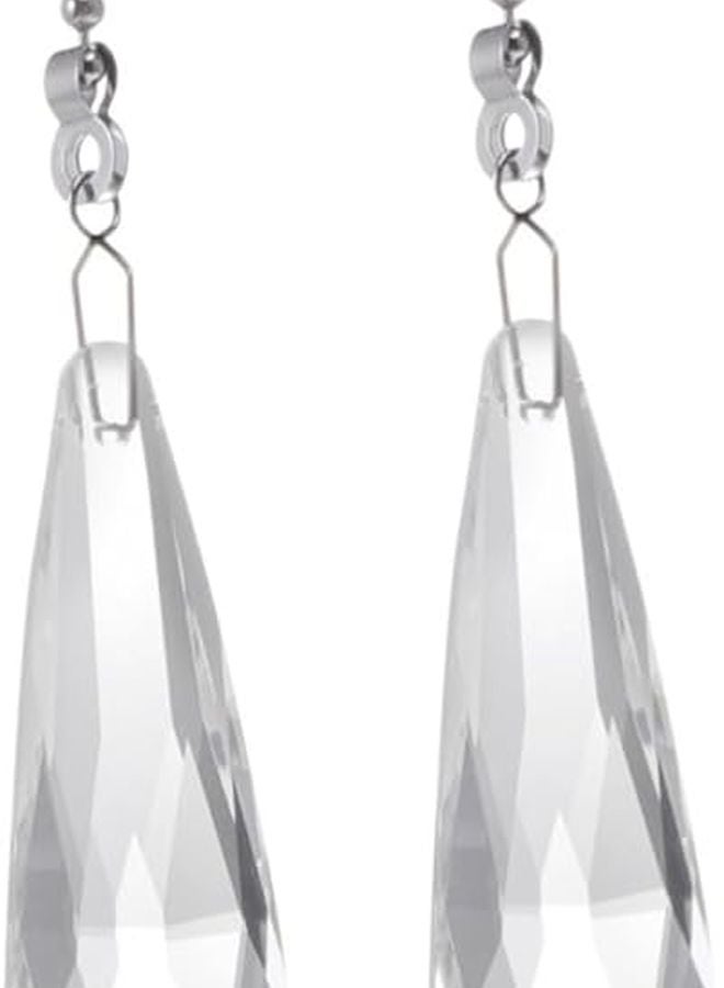 مجموعة استبدال سلسلة سحب مروحة السقف الكريستالية من 2 مع وصلات قلادة زخرفية - Image 2