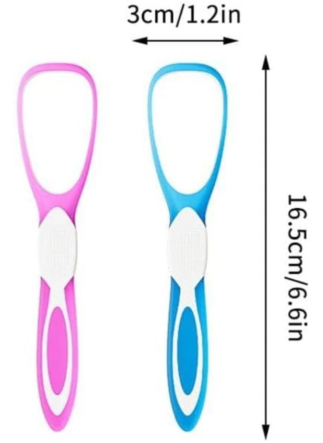 MOMENT MOMENT Tongue Scraper Tongue Cleaner Brush for Adults, Tongue cleaning tongue scraper mild cleaning non-slip soft rubber handle portable fresh breath tongue cleaning Healthy Oral Care, Better Breath  - Image 3