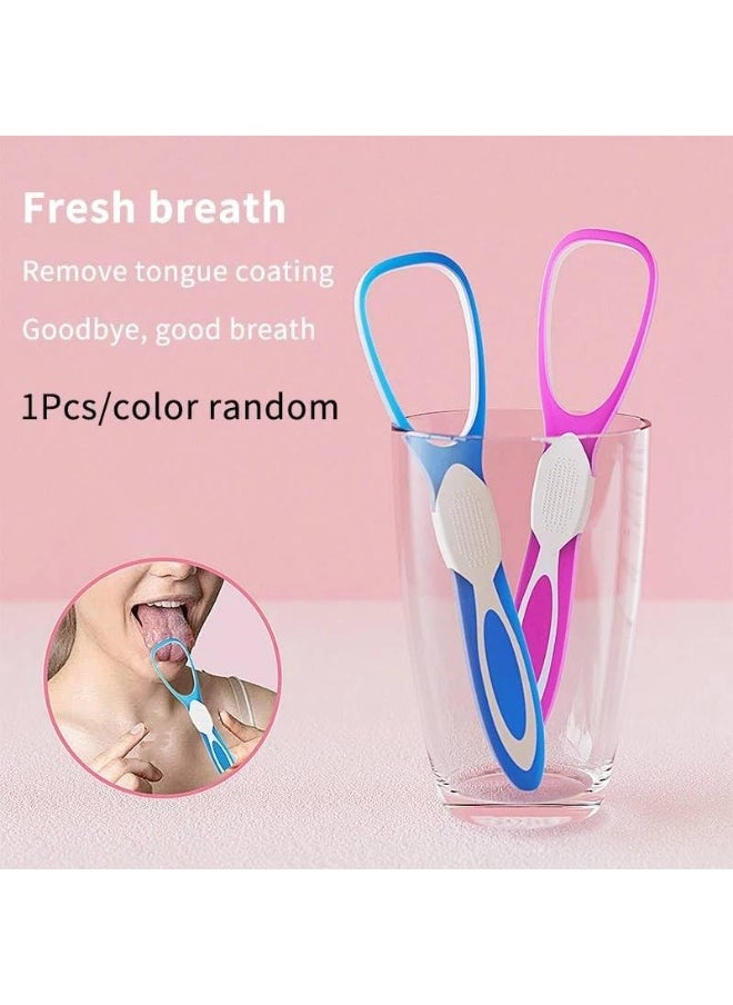 MOMENT MOMENT Tongue Scraper Tongue Cleaner Brush for Adults, Tongue cleaning tongue scraper mild cleaning non-slip soft rubber handle portable fresh breath tongue cleaning Healthy Oral Care, Better Breath  - Image 4