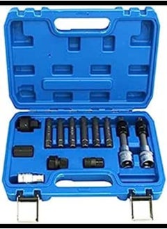 13Pcs Alternator Freewheel Pulley Removal Socket Bit Set Garage Tool, Alternator Clutch Pulley Removal Tool