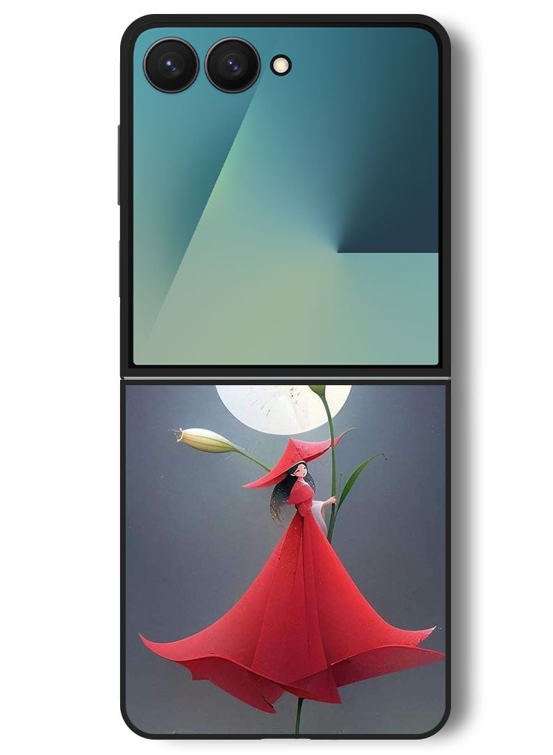 Theodor Case Compatible with Samsung Galaxy Z Flip 7 - 6.9 Inch Protection Shockproof Bumper Cover Women 3 - Image 1