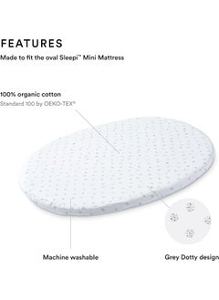 Sleepi Mini Fitted Sheet By Pehr, Grey Dotty - pzsku/Z6601BFB7A3FED25BB198Z/45/_/1732198108/b4e7d296-be83-419d-b61d-30a0d3b5096d