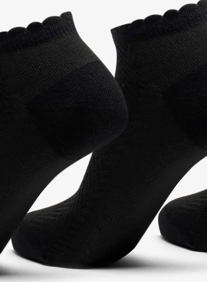 فلورا بيلا من شو إكسبرس Women Chevron Textured Ankle Length Socks - Set of 5