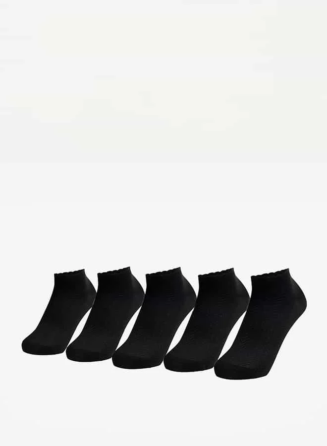 فلورا بيلا من شو إكسبرس Women Chevron Textured Ankle Length Socks - Set of 5