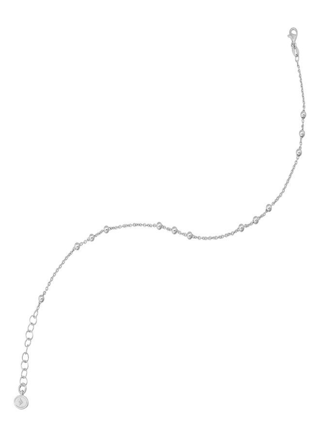 Silpada .925 Sterling Silver Anklet for Women, Ankle Bracelet, Jewelry Gift Idea, 'Bead Up', 9" + 1" - Image 5