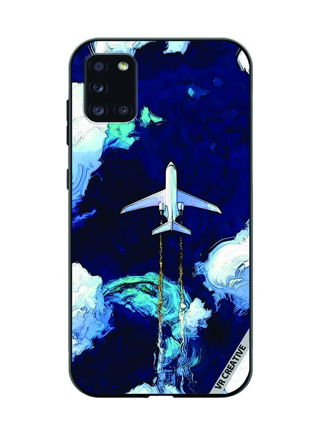 VR CREATIVE Protective Case Cover For Samsung Galaxy A31 Aeroplan Design Multicolour - Image 1