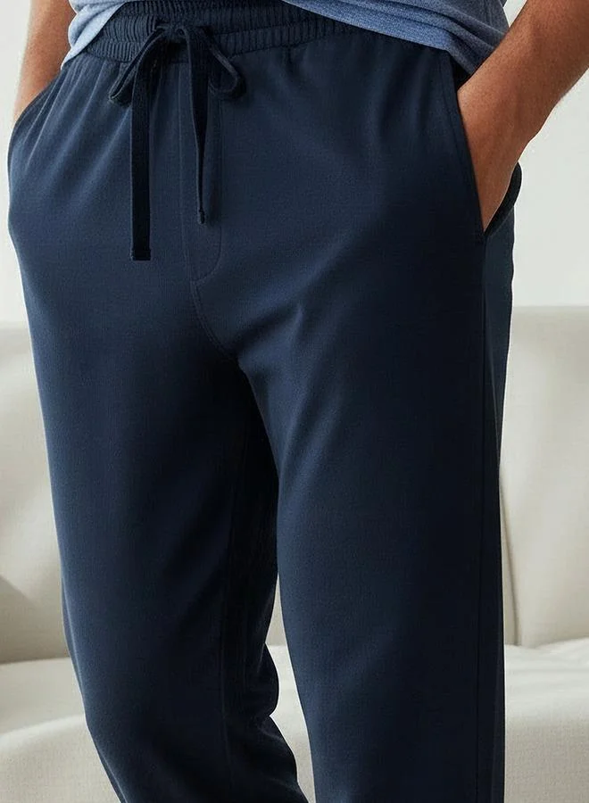 Splash FAV  Men Cotton Textured Drawstring Closure Nightwear Set for Men | Best Price UAE