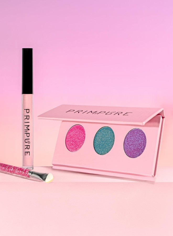 Prim and Pure Natural Mineral Palette | Pressed, Shimmery Eye Makeup Color & Lip Gloss | Vegan & Cruelty Free | Made in USA - Image 2