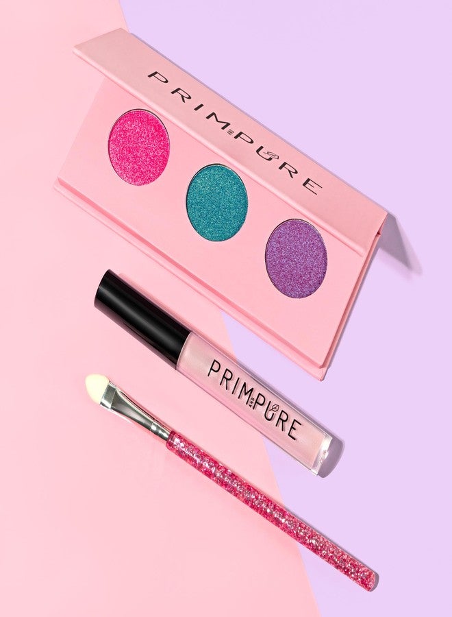 Prim and Pure Natural Mineral Palette | Pressed, Shimmery Eye Makeup Color & Lip Gloss | Vegan & Cruelty Free | Made in USA - Image 4
